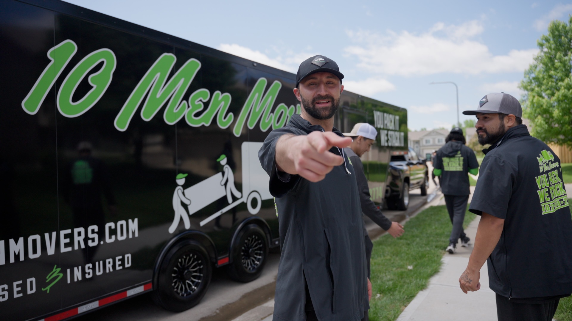 Crew leader directing the moving team